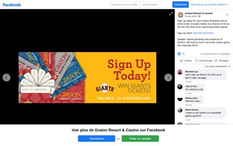 Graton Resort & Casino - Facebook