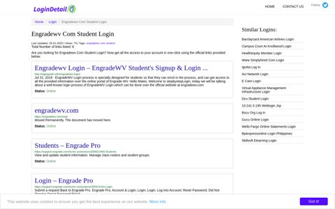 Engradewv Com Student Login - LoginDetail