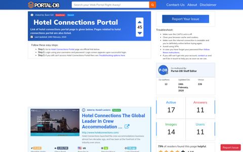 Hotel Connections Portal