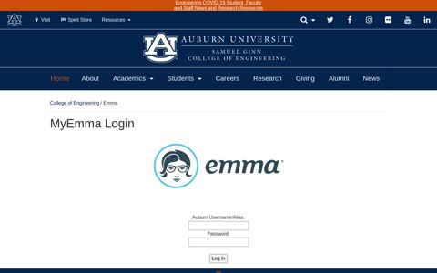 MyEmma Login - Auburn Engineering - Auburn University