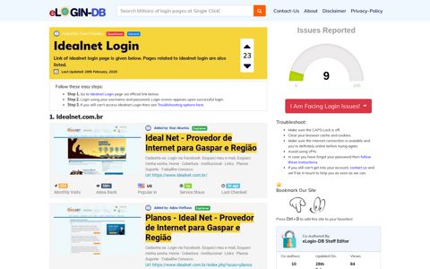 Idealnet Login - A database full of login pages from all over ...