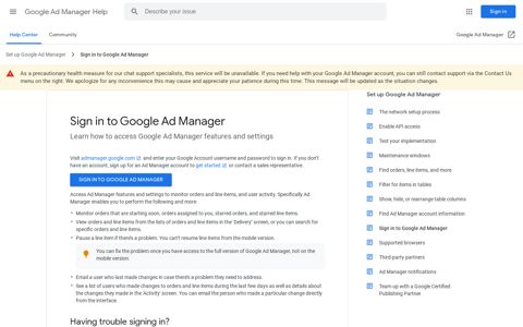 Sign in to Google Ad Manager - Google Support