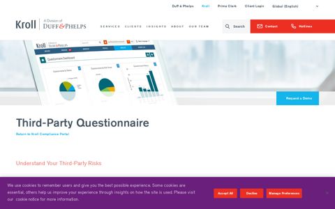 Kroll Compliance Portal | Third-Party Questionnaire