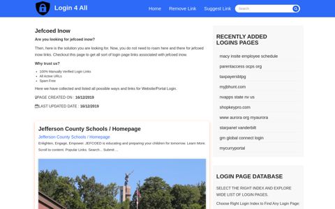 jefcoed inow - Official Login Page [100% Verified] - Login 4 All