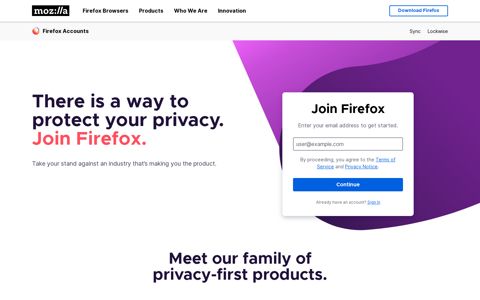 There is a way to protect your privacy. Join Firefox. - Mozilla