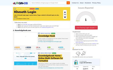 Khmath Login - A database full of login pages from all over the ...