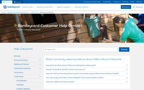 Hilton Honors Rewards | Credit Cards | Barclaycard Customer ...