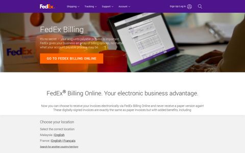 Billing Online | Electronic Invoices | FedEx Malaysia