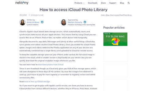How to Access iCloud Photo Library | Nektony