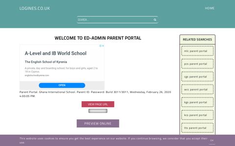 Welcome to Ed-admin Parent Portal - General Information ...