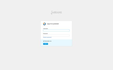 Log in to youtrack