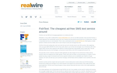 FishText: The cheapest ad-free SMS text service around