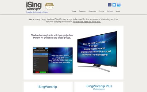 iSingWorship | Congregation friendly backing tracks.