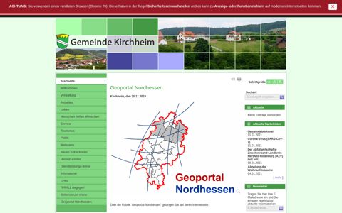 Geoportal Nordhessen - Gemeinde Kirchheim