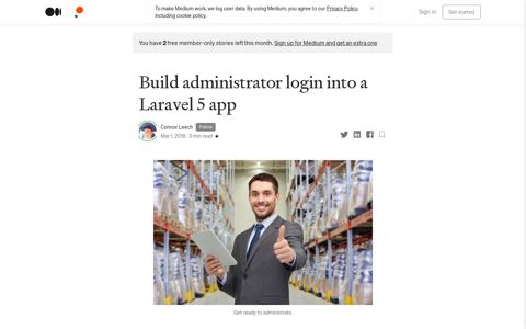 Build administrator login into a Laravel 5 app | by Connor ...
