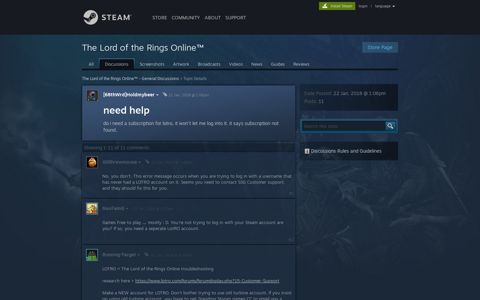 need help :: The Lord of the Rings Online™ General ...
