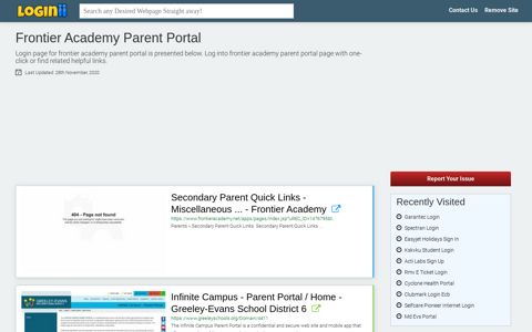 Frontier Academy Parent Portal - Loginii.com