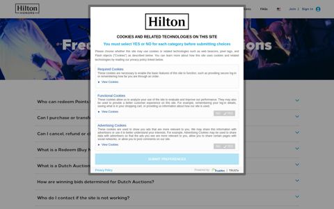 Frequently Asked Questions - Hilton Honors Experiences
