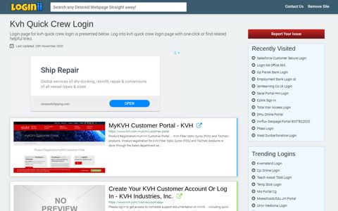 Kvh Quick Crew Login - Straight Path to Any Login Page!