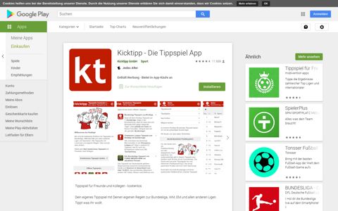 Kicktipp - Die Tippspiel App – Apps bei Google Play