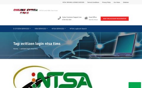 ecitizen login ntsa tims | - Online NTSA and KRA Services