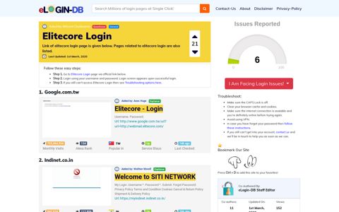 Elitecore Login - A database full of login pages from all over ...