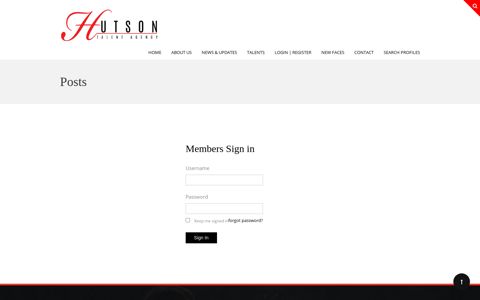 Members Sign in - Hutson Talent Agency
