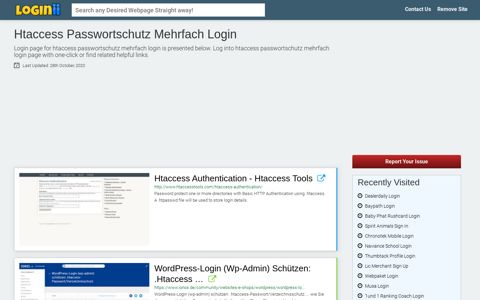 Htaccess Passwortschutz Mehrfach Login | Accedi Htaccess ...