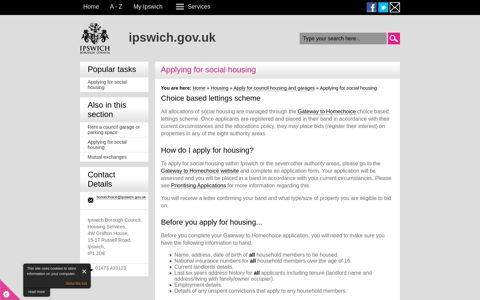 Applying for social housing | Ipswich Borough Council