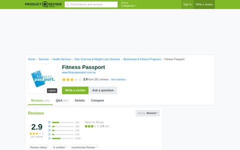 Fitness Passport | ProductReview.com.au