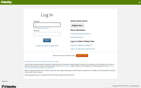 Log In - Fidelity Investments