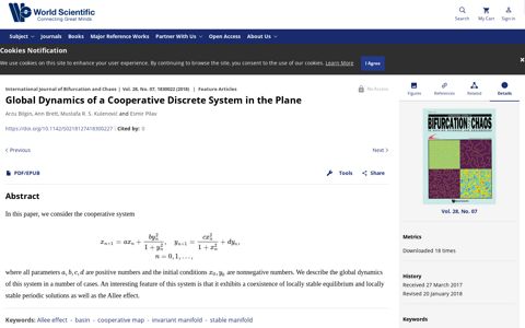 Global Dynamics of a Cooperative Discrete System in the Plane