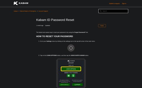 Kabam ID Password Reset – Kabam