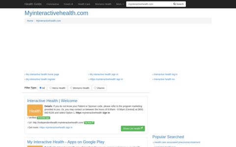Myinteractivehealth.com : Interactive Health - Health Golds