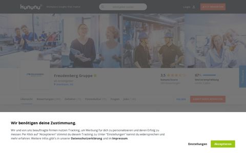 Freudenberg Gruppe als Arbeitgeber: Gehalt, Karriere ...