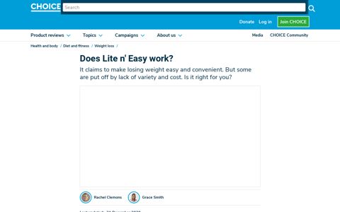 Lite n' Easy review | CHOICE