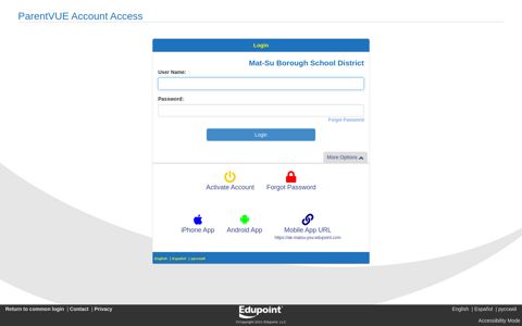 ParentVUE Account Access - Edupoint.com