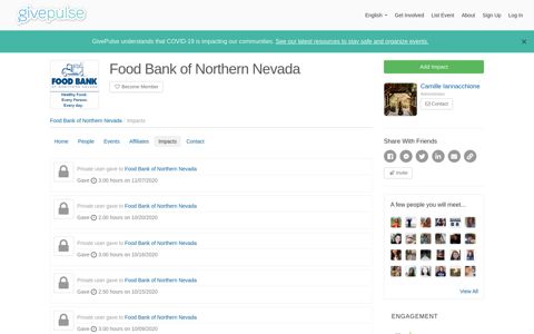 Food Bank of Northern Nevada | Impacts | GivePulse