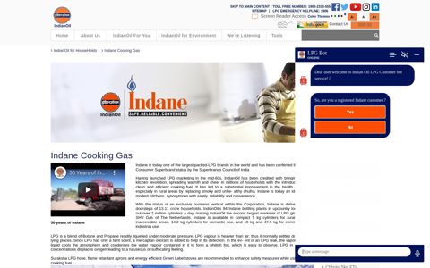 Indane Cooking Gas - Indian Oil