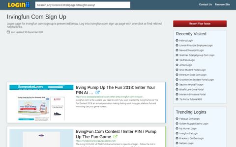 Irvingfun Com Sign Up - Loginii.com