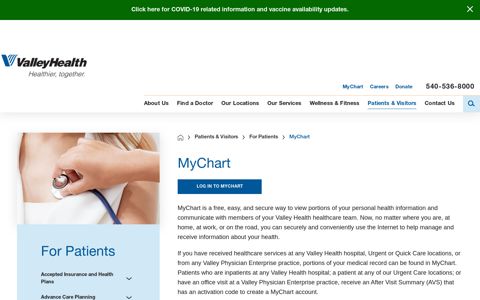 MyChart | Valley Health System