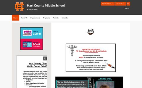 Hart County Middle School / Homepage