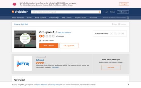43 Reviews of Groupon.com.au - Sitejabber