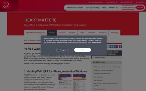 11 free walking apps - Heart Matters magazine | BHF