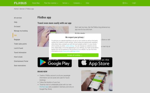 Your app for booking tickets - FlixBus