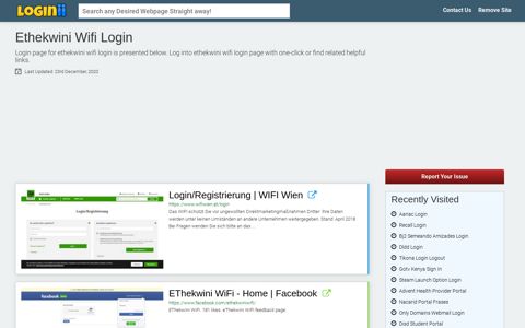 Ethekwini Wifi Login - Loginii.com