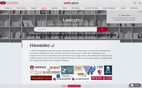 Hawesko | wein.plus Wine Lexicon
