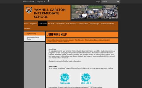 JumpRope Help - Yamhill Carlton Intermediate School