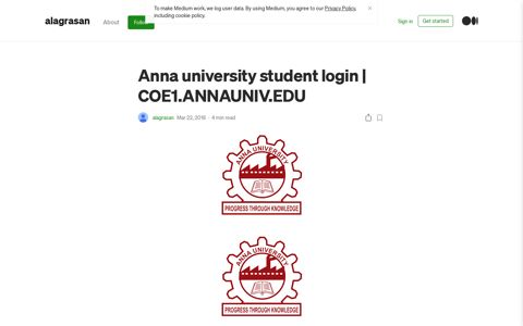 Anna university student login | COE1.ANNAUNIV.EDU | by ...