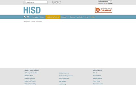 HISD Connect (Parent Portal) / Parent-Student Connect